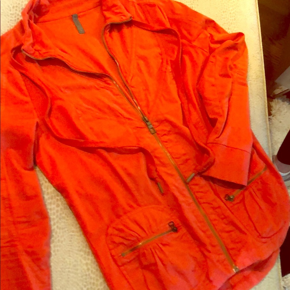 Lightweight orange jacket